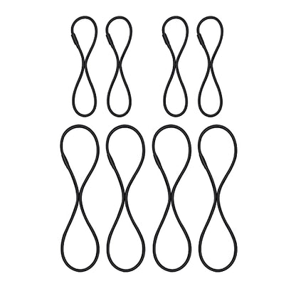 ZYAMY 8pcs Black Universal Elastic Band Replacement Microphone Shock Mount Rubber Ring Shock Mount Retainer