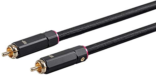 Monoprice Onix Series Digital Coaxial Audio/Video RCA Subwoofer CL2 Rated Cable, RG-6/U 75-ohm 3ft Black (Pack of 2) - size: 3 Feet (Pack of 2), style: Cable