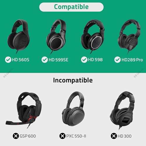 Geekria Shield Headphones Case Compatible with Sennheiser HD400PRO/HD 560S/HD598/HD 599SE/HD280PRO/HD 600, Replacement Hard Shell Travel Carrying Bag with Cable Storage (Dark Grey) - color: Dark Grey