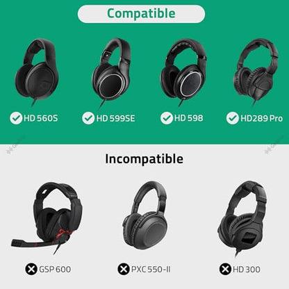 Geekria Shield Headphones Case Compatible with Sennheiser HD400PRO/HD 560S/HD598/HD 599SE/HD280PRO/HD 600, Replacement Hard Shell Travel Carrying Bag with Cable Storage (Dark Grey) - color: Dark Grey