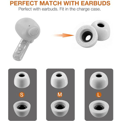 Replacement Memory Foam Eartips for Nothing & CMF Earbuds,3 Pairs