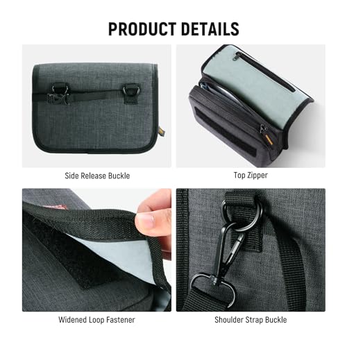 NEEWER Camera Lens Filter Case with Water Resistant Hard Shell, 6 Soft Pockets, Shoulder Strap, Pro Photography Filter Bag Storage Pouch for 4''x 4'', 4''x 5.65'' Square, 95mm Circular Filters, PB025 - style: Pb025