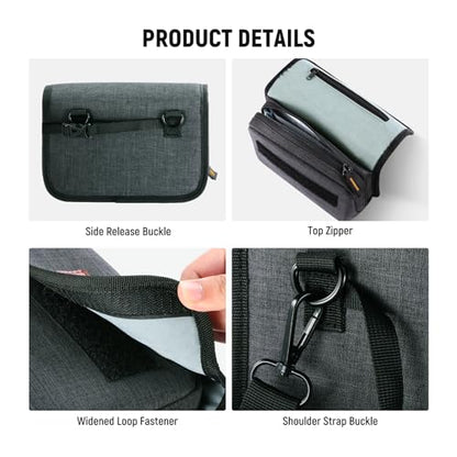 NEEWER Camera Lens Filter Case with Water Resistant Hard Shell, 6 Soft Pockets, Shoulder Strap, Pro Photography Filter Bag Storage Pouch for 4''x 4'', 4''x 5.65'' Square, 95mm Circular Filters, PB025 - style: Pb025