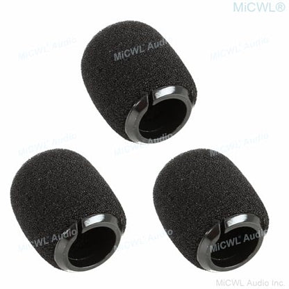 5Pcs/Lot Plastic Snap Foam Cover Windscreen Sponge For Shure Beta98H/C MX412 418 Instrument Gooseneck Microphone Stand Case
