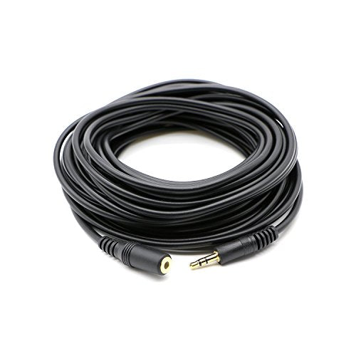 3.5mm Stereo Male to Female Extension Audio Cable Cord (30 Feet) - size: 30 Feet