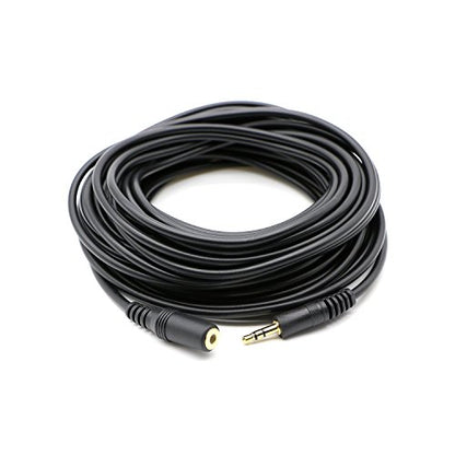 3.5mm Stereo Male to Female Extension Audio Cable Cord (30 Feet) - size: 30 Feet