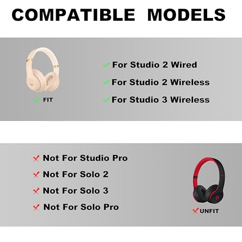 Studio 3 Headband Replacement -Top Headband Accessories, as Same The OEM Compatible with Studio 3 Wireless(A1914) & Studio 2 Wired/Wireless (B0500/B0501) Headphones (Studio 3-Desert Yellow) - color: Studio 3-Desert Yellow