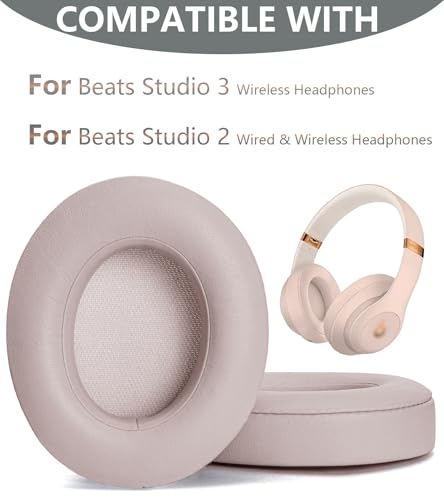 Replacement Ear Pads Compatible with Beats Studio3 Wireless Pink - color: Pink