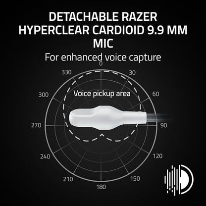 Razer BlackShark V3 X HyperSpeed Wireless PS5 Gaming Headset, White | 50mm Drivers, Cardioid Mic, 2.4 GHz, Bluetooth, Works with PC, Mac, Nintendo Switch, Smartphone, 70 Hr Battery - color: White, style: PS5