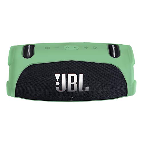 Silicone Cover Case Compatible with JBL Xtreme 3 Portable Bluetooth Speaker, Waterproof Soft Skin Silicone Protective Case for JBL Xtreme 3 Bluetooth Speaker Accessories (Green) - color: Green