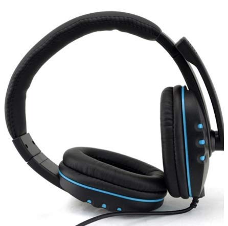 Over Ear Headphones, Stereo Lightweight Adjustable Wired Headset