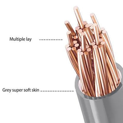 8Core Upgrades Earphone Cable 0.78mm 2 Pin Silver Plateds Coppers for Enhanceds Sound and Durability