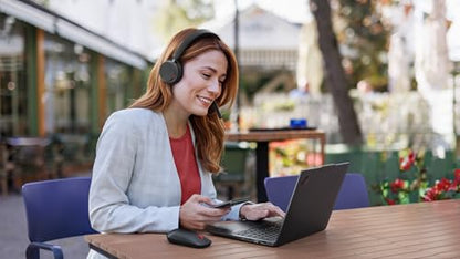 Lenovo Dual Mode Wireless ANC Headset 6550 with USB-C Receiver Microsoft Teams Certified, Hybrid Active Noise Cancellation, Bluetooth Dual Connectivity, Long Battery Life, Black - color: Black, size: Headset 6550 w/USB-C Receiver