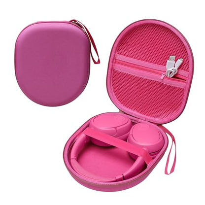 Headphone Headset Case Compatible with JBL Tune 520BT 720BT/BERIBES/KVIDIO/Soundcore by Anker/Sony Wireless On-Ear Headphones, Rose Red - color: Rose
