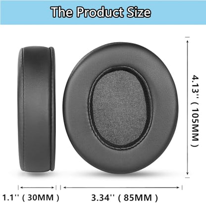 SRH440A Earpads Headband for Shure SRH440 SRH 440 SRH840 SRH940 Headsets | Replacement Ear Pads Cover Cushions Protein Leather Covers Accessories, Black