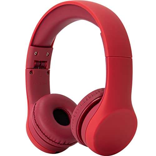 Snug Play+ Kids Headphones with Volume Limiting for Toddlers (Boys/Girls) - Red - color: Red, size: One Size
