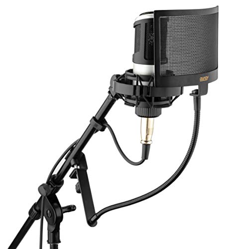 Auray PFMU-12 Universal Wire Mesh Pop Filter with 12" Gooseneck (Matte Black)