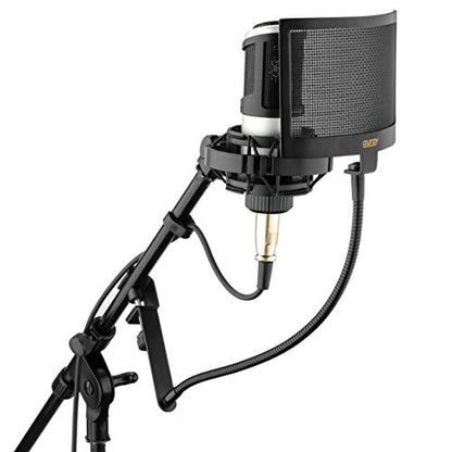 Auray PFMU-12 Universal Wire Mesh Pop Filter with 12" Gooseneck (Matte Black)