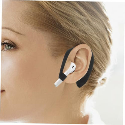 jojofuny 1pair Soft Silicone Ear Hooks for Earphones Loss Prevention Compatible Earbuds for Running Gym Jogging and Cycling