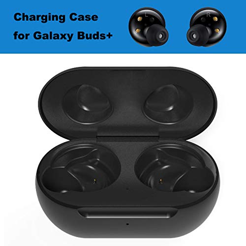 Charging Case for Samsung Galaxy Buds Plus, Replacement Charger Dock Cradle Case Cover with USB-C Cable for Galaxy Buds/Bdus+ Plus (Black) - color: Black