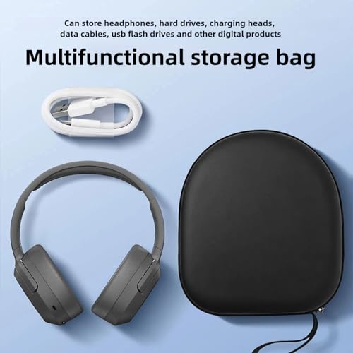 Hard Shell Large Carrying Headphones Case Headphone Headset Case Compatible with Most Models on The Market Universal Wireless On-Ear Headphones Black Box