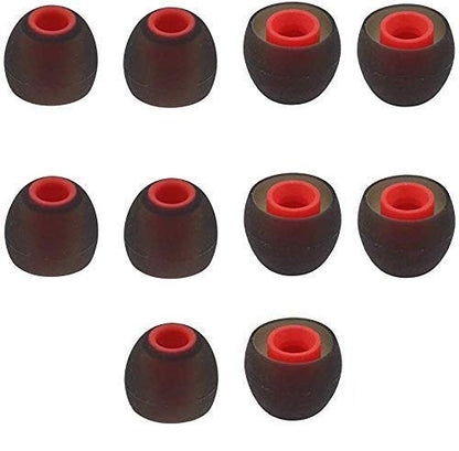 Small Replacement Silicone Eartips Eargels Earbuds Ear Tips Compatible with Senso, Zeus, Otium, Hussar, Sony MDR, Tozo, Mpow Headphones & Earphones (Small - 5 Pairs) - size: Small: 5 Pairs
