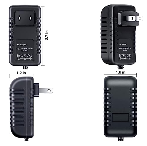 New AC/DC Adapter for Gemini DJ Handheld Wireless Microphone UHF 216 | UHF-216M UHF-216HL UHF-116 UHF-116M DJ Dual 16CH UHF Receiver PLL System Power Supply Cord Battery Charger Mains PSU