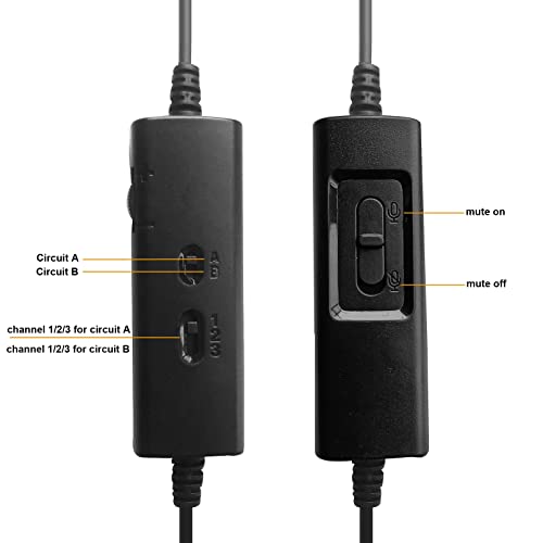 Telephone Headset, Hands-Free Call Center Noise Cancelling Corded Binaural Headset Headphone 4-Pin RJ9 Crystal Head Mic Microphone Desk Phone -Telephone Counseling Services,Insurance, Hospitals