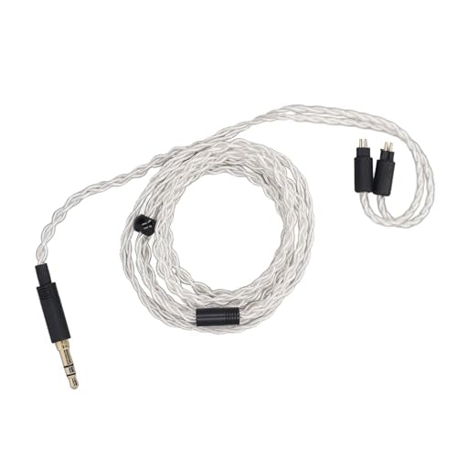 ZJchao Premium Detachable 3 5mm to 0 78mm 2 Pin IEM Cable 1 2m Silver Plated Copper Wire for QDC TFZ Custom in Ear Monitors Enhanced Clarity Design