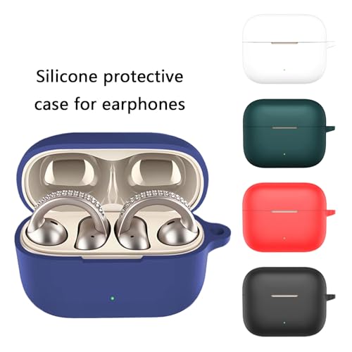 Scratchproof Case Shockproof Skin Wrap for Buds Clip Enclosure Housing Washable Silicone Sleeve Enhances Grip - color: Black
