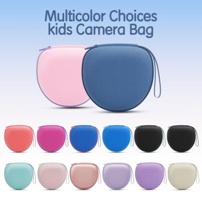 Kids Headphones Case for Folding Headphone, Blue (Case Only) | Compatible with iClever BTH12/HS19/BTH26/JoySpark-T5/Candy Bila BH03/EarFun/IMYB/MIDOLA MD-B01/noot Products Kids Headphones - color: Blue