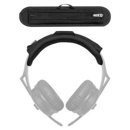 Headband Cushion Cover Compatible with Sennheiser HD25, HD 25 Light DJ Headphone, HD 250BT Wireless Headphone, Thick Cushion for Pressure Relief, No Wobble Zipper Slider, with Hanging Loop