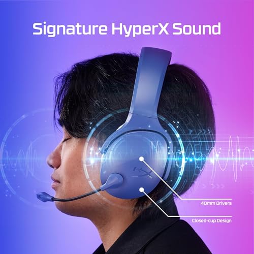 HyperX Cloud Jet – Dual Wireless Gaming Headset, 2.4GHz dongle, Bluetooth 5.3, PC, PS5, Mobile, USB-A – Black - color: Black, size: One Size, style: Wireless