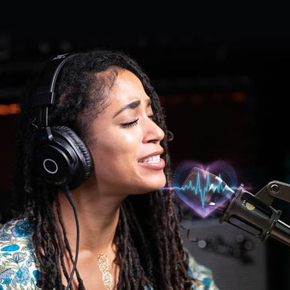 iCON Pro Audio Thunder X 32mm Large Diaphragm Handheld Condenser Mic | 32mm Large Diaphragm Handheld Condenser Microphone, Cardioid XLR Mic for Live Performance, Studio Vocals.