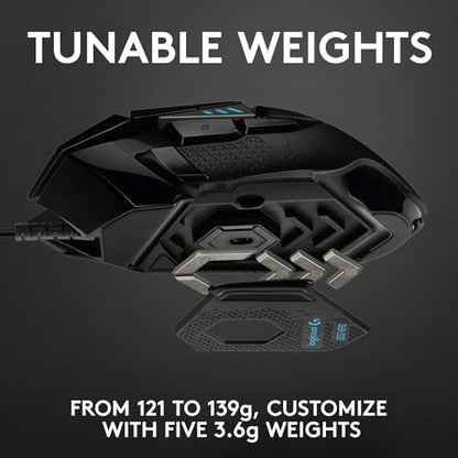 Logitech G502 HERO Wired Gaming Mouse + G Pro X Gaming Headset Bundle - Black - style: Wired