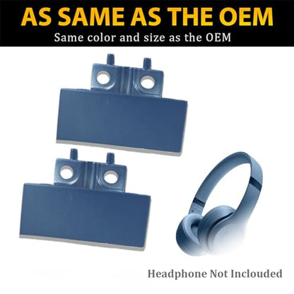 Solo 4 Hinge Replacement Hinge Repair Kit for Beats Solo 4 Wireless (Model A2924) Headphones, Metal Hinge Repair Parts Headband Connector Accessories as Same as The OEM - Slate Blue - color: Slate Blue
