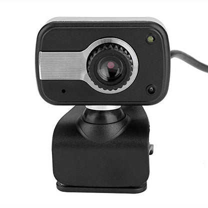 GLOGLOW 4K Webcam for PC, USB Computer Camera | 640x480 Resolution with Microphone, Plug and Play, Manual Focus, Privacy Cover, For Video Calling Conferencing Zoom