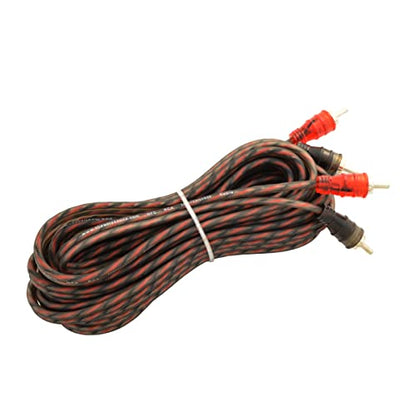 15ft 2-Channels Male-to-Male Twisted Pair OFC RCA Interconnect Cable - size: 15 ft