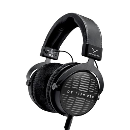 beyerdynamic DT 1990 PRO MKII Wired Over-Ear, 30 Ohm, Open Back, Professional Recording Studio Monitor Headphones for Mixing, Editing, Audiophile, DJ Stereo Headsets, Made in Germany, Black
