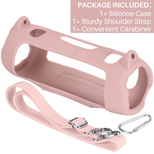 Silicone Cover Compatible with JBL Charge 6 Waterproof Speaker | Flexible Silicone Cover,Smooth Touch, Simple Removal,Portable Fit,Pink Case - color: Pink, size: Silicone Cover