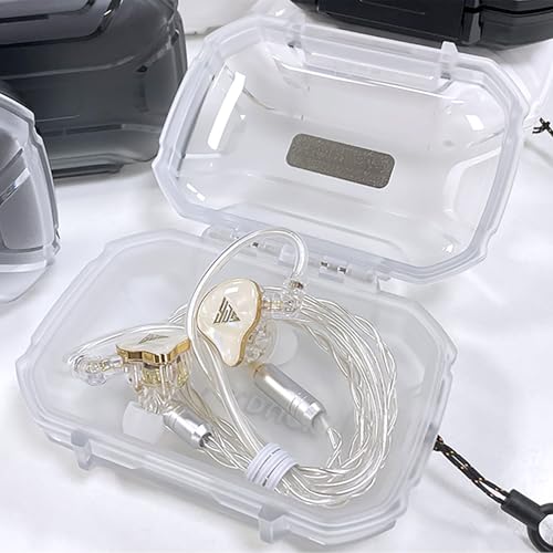 Headphones Case, in Ear Monitor Case for Earphones, Waterproof Earphone Travel Carrying IEMS Case, Portable Earbud Hard Case Storage Bag Suitable for KZ ZS10 Pro/ZS10 Pro X/ZS12 Pro X/ZST/CCZ Melody
