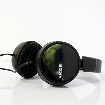 Sony ZX110 Over-Ear Dynamic Stereo Headphones (Black) - color: Black, size: Over-ear, style: Over Ear