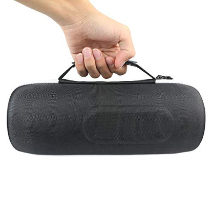 co2CREA Hard Travel Case for JBL Charge 5/4 Speaker, Black+Inside Grey | Portable Travel Bag Replacement with Custom Molded Interior and Handle, Shockproof EVA Shell and Soft Lining - color: Ouside Black and Inside Grey