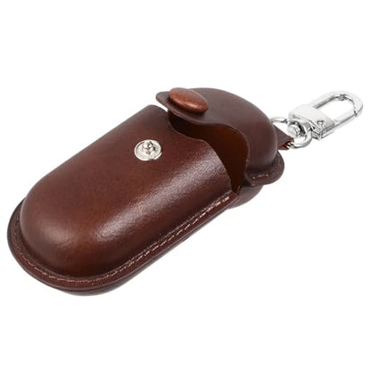 SEWACC Earphone Holder Case for in-Ear Headphones 3i, Waterproof Earbuds Storage Bag with Anti-Lost Dustproof Cover for Travel and Camping, Dark Brown