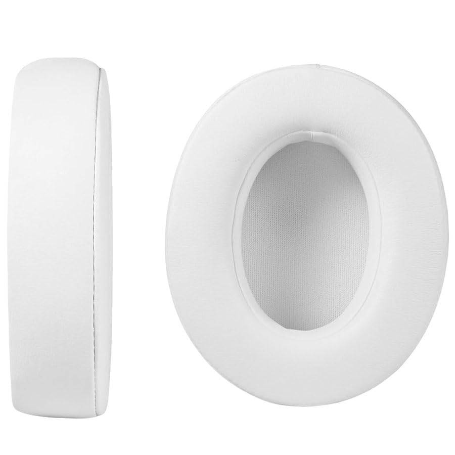 Replacement Ear Pads for Studio 2 & 3 Headphones Ear Cushions Headset Earpads Ear Cups Cover with Soft Protein Leather(Studio 3-White) - color: Studio 3-White