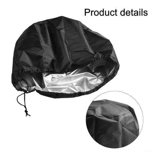 210D Oxford Cloth Hand-Held Mud Mixer Cover, Waterproof Dust Protection Case for Electric Cement Mixers, 44x36cm Black Storage Bag