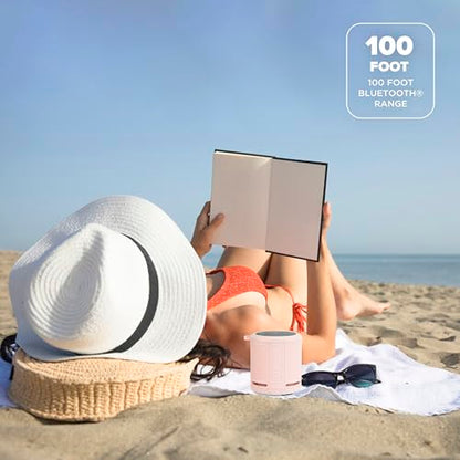 Altec Lansing HydraMicro - Waterproof Bluetooth Speaker, Lightweight & Portable Speaker for Travel & Outdoor Use, Petal Pink - color: Petal Pink, style: HydraMicro