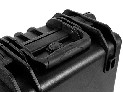 Monoprice Weatherproof/Shockproof Hard Case - IP67 Level dust and Water Protection up to 1 Meter Depth with Customizable Foam, 19" x 16" x 6", Black - color: Black, size: 18.8 Liter, style: Case