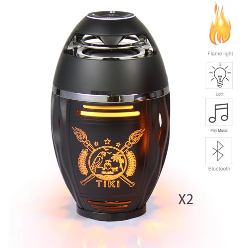 Gifts for Men Women, Bluetooth Speakers Outdoor with Flame Lights, Birthday Gifts for Him/Dad/Husband, Bluetooth 5.3 Wireless Speakers Base, Gift for Mom/wife, Cool Gadget for Patio Garden Yard Party