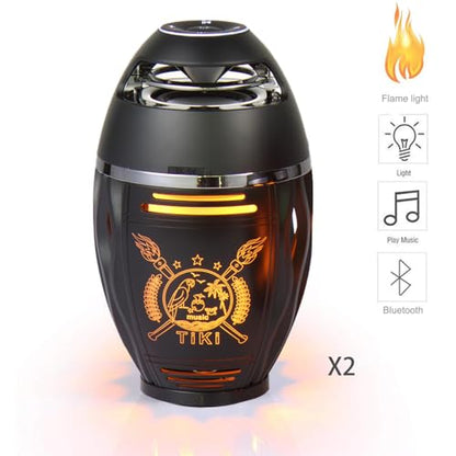 Gifts for Men Women, Bluetooth Speakers Outdoor with Flame Lights, Birthday Gifts for Him/Dad/Husband, Bluetooth 5.3 Wireless Speakers Base, Gift for Mom/wife, Cool Gadget for Patio Garden Yard Party